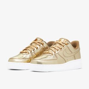 NEW W AIR FORCE 1 SP — Metallic Gold